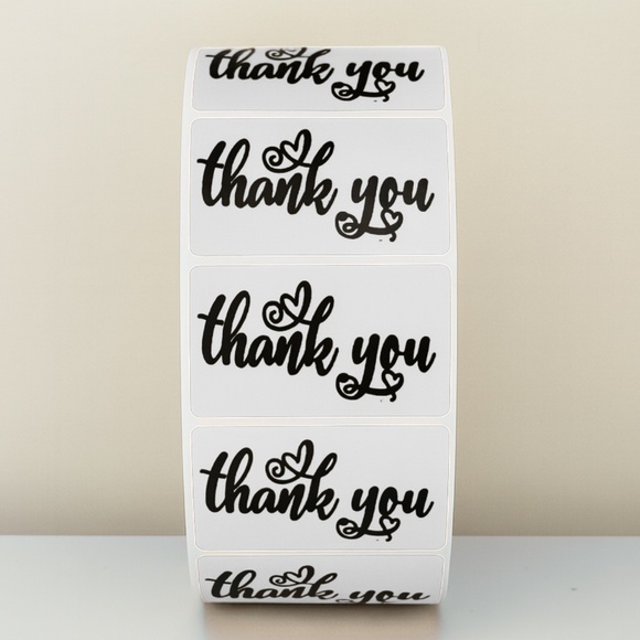 Small Business Thank You Stickers - Heart Packaging -Customer Appreciation label - Picture 9 of 11